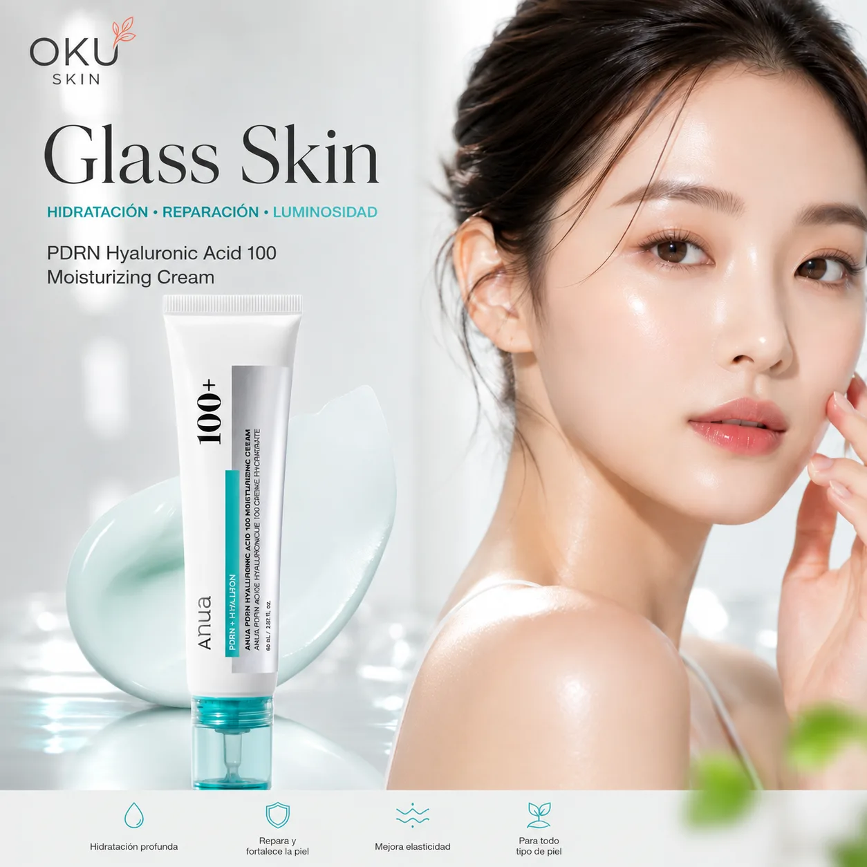 Crema PDRN Hyaluronic Acid 100 Moisturizing
