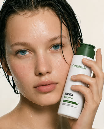 Cliente OKU SKIN — foto real de rutina