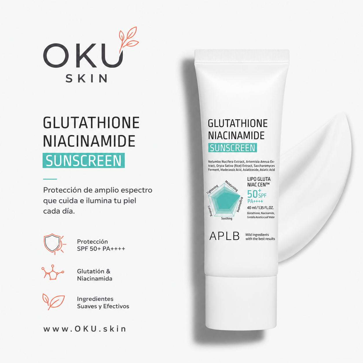 Protector Solar Glutathione Niacinamide